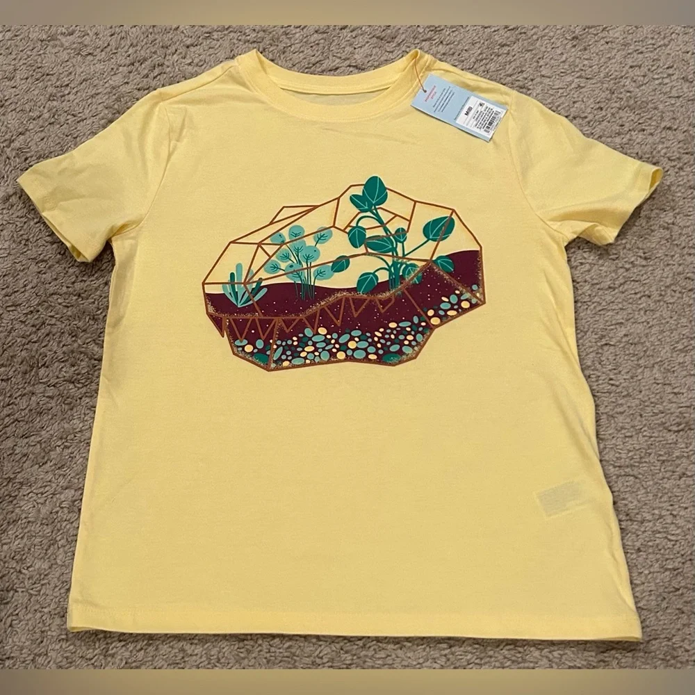 Cat & Jack Kids Graphic T-Shirt succulents 8 (M) NWT